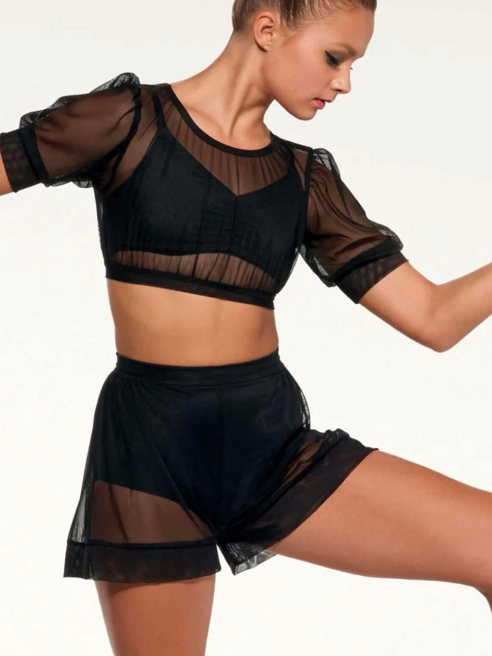 Kelle Sheer Star 4 Piece Dance Costume